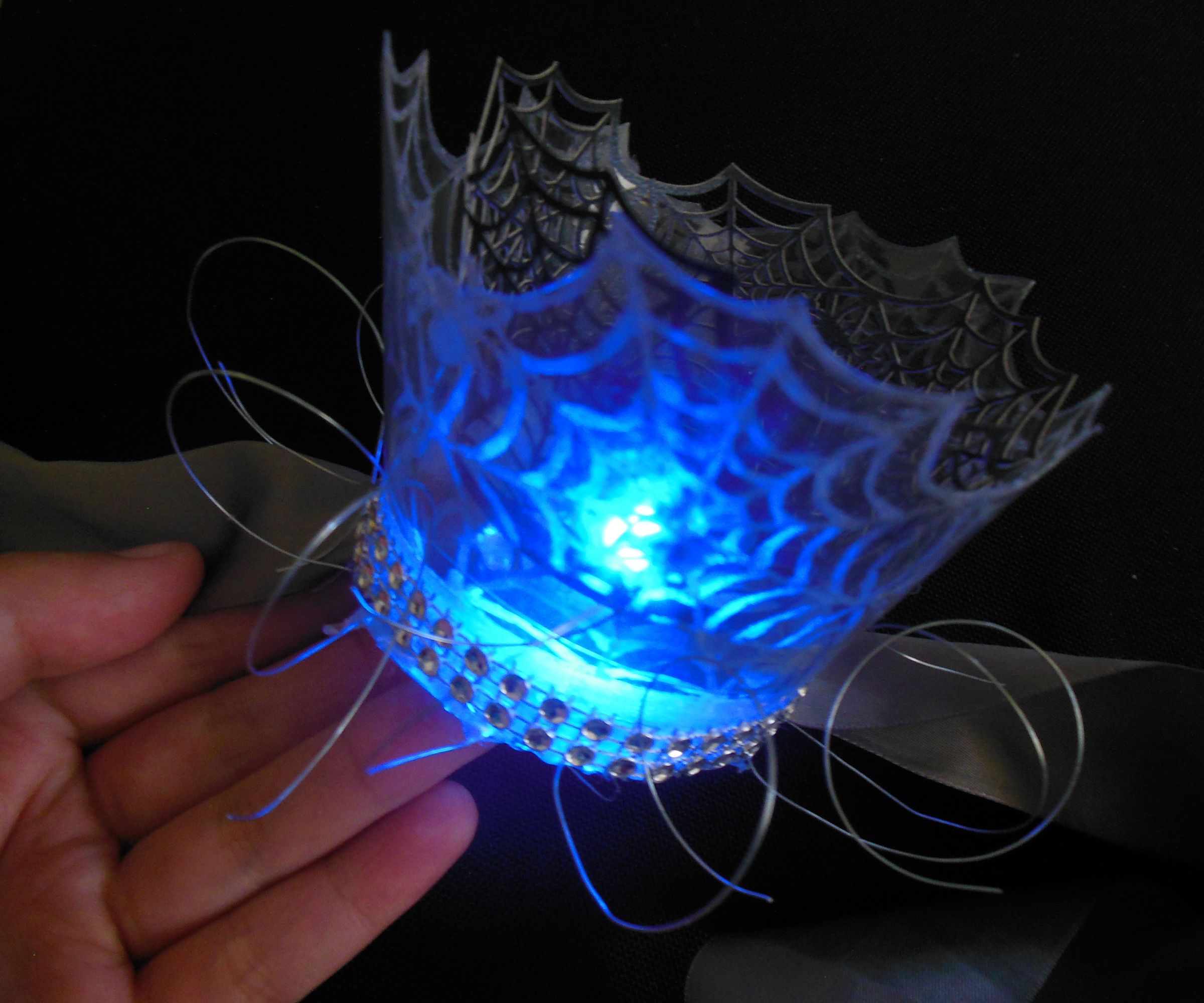 Illuminated Spiderweb Fascinator