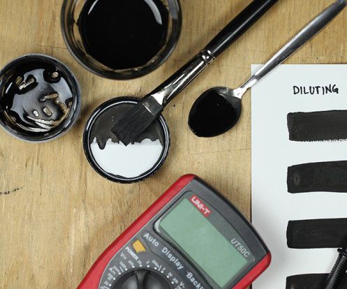 A Quick Tutorial on Diluting Electric Paint