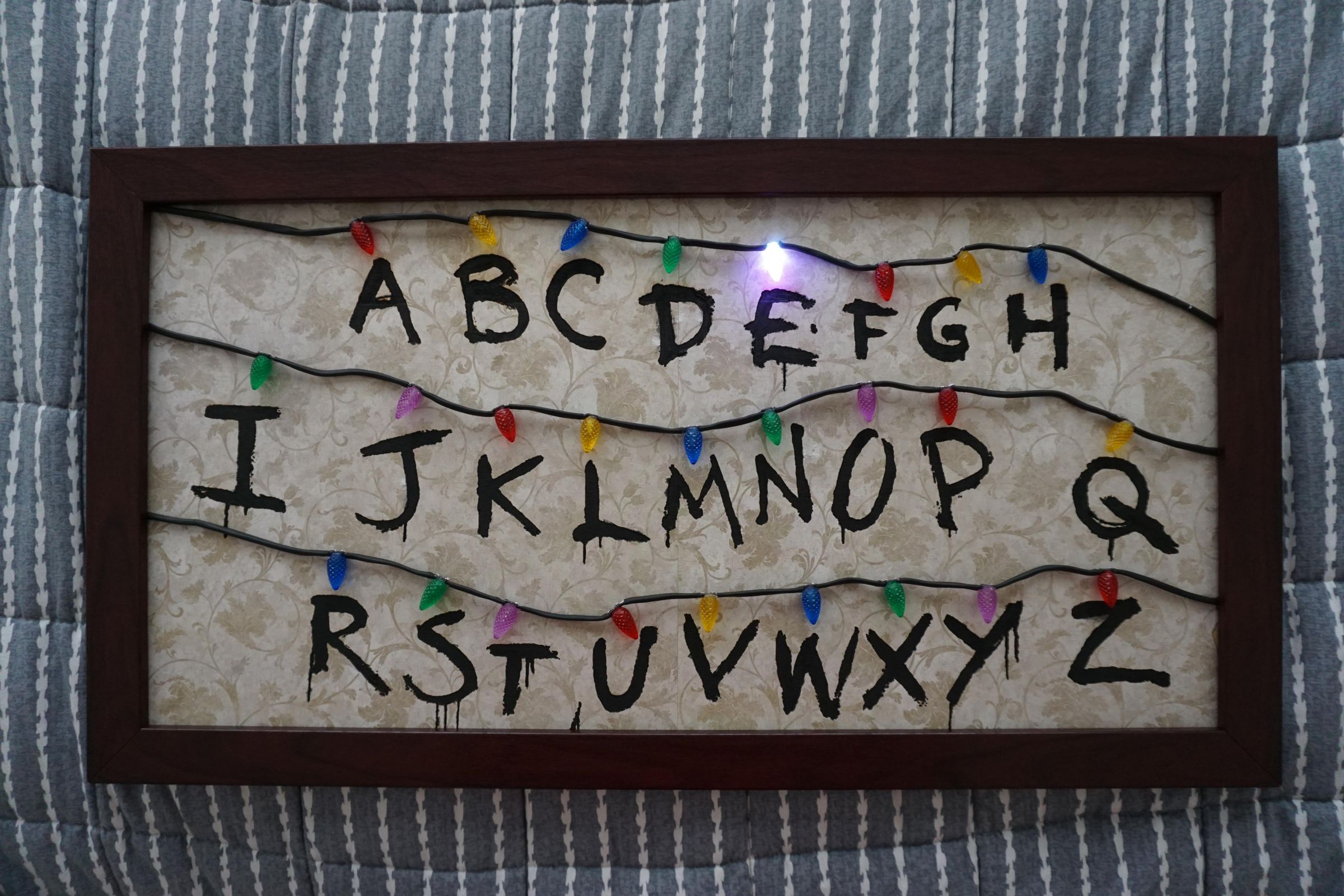 Laser-Engraved Stranger Things Wall