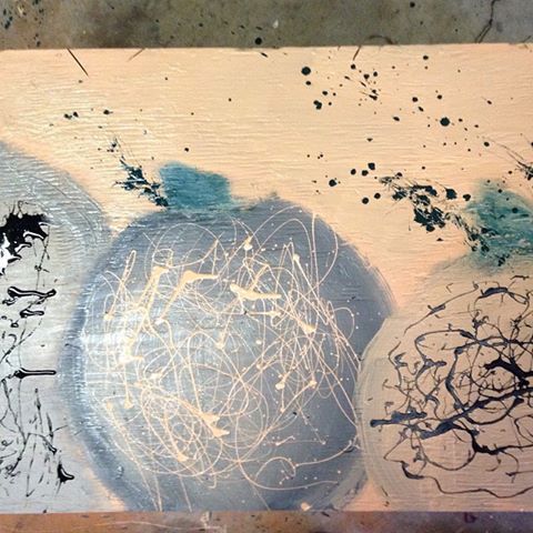 Painted air conditioner cover...