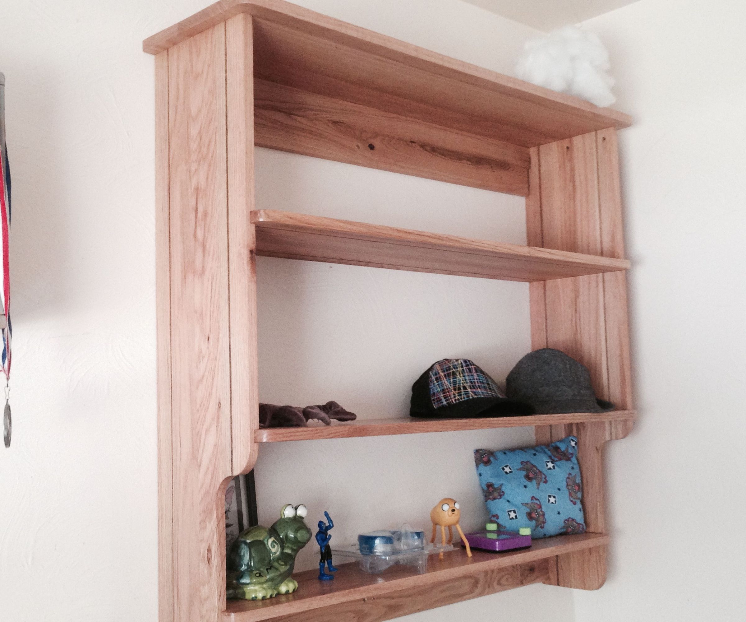 Reclaimed Red Oak Shelf