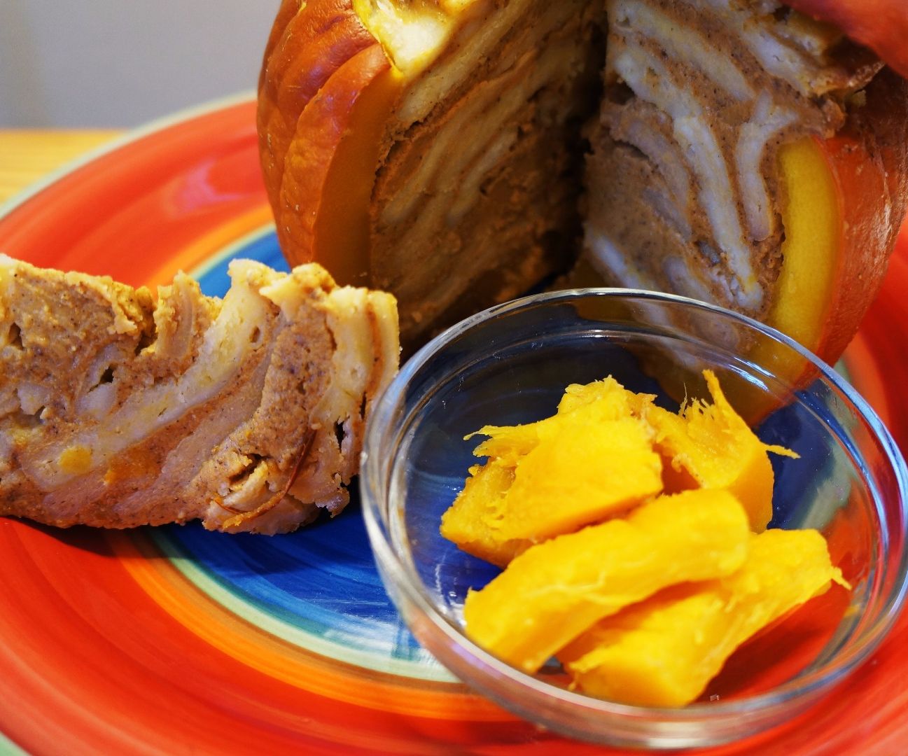 Pumpkin Pie Baked in a Pumpkin 