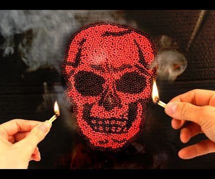 Match Chain Reaction Amazing Fire Art - Incredible Skull