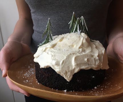 Snowy Chocolate Cake