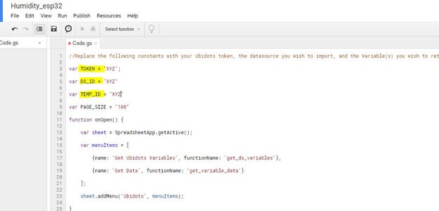 Temp/Humidity Data Analysis Using Ubidots and Google-Sheets : 6 Steps ...