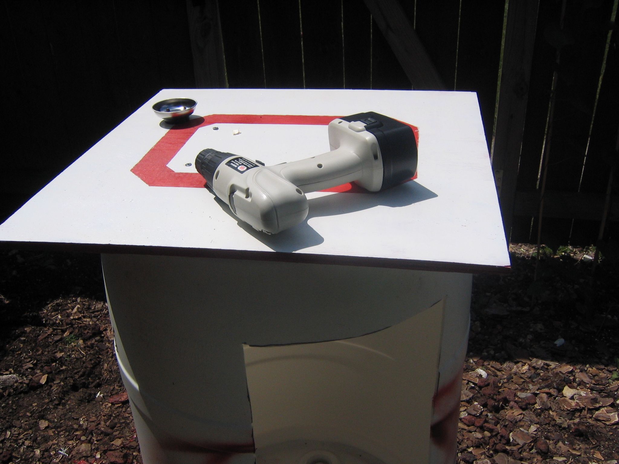Making a Work Bench from a Recycled Pepsi/Coke Barrel