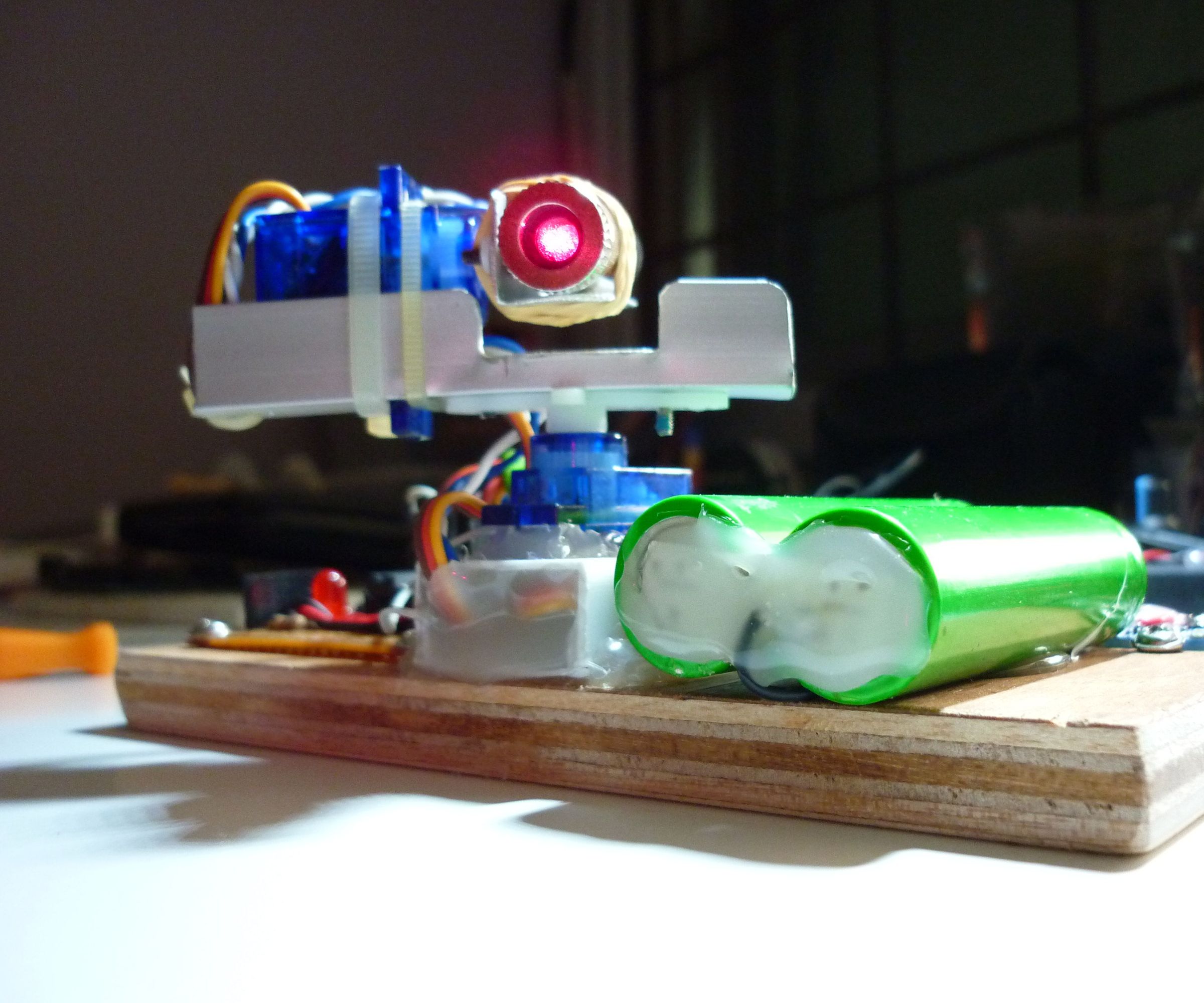 Rechargeable Bluetooth Pan and Tilt Laser Controller