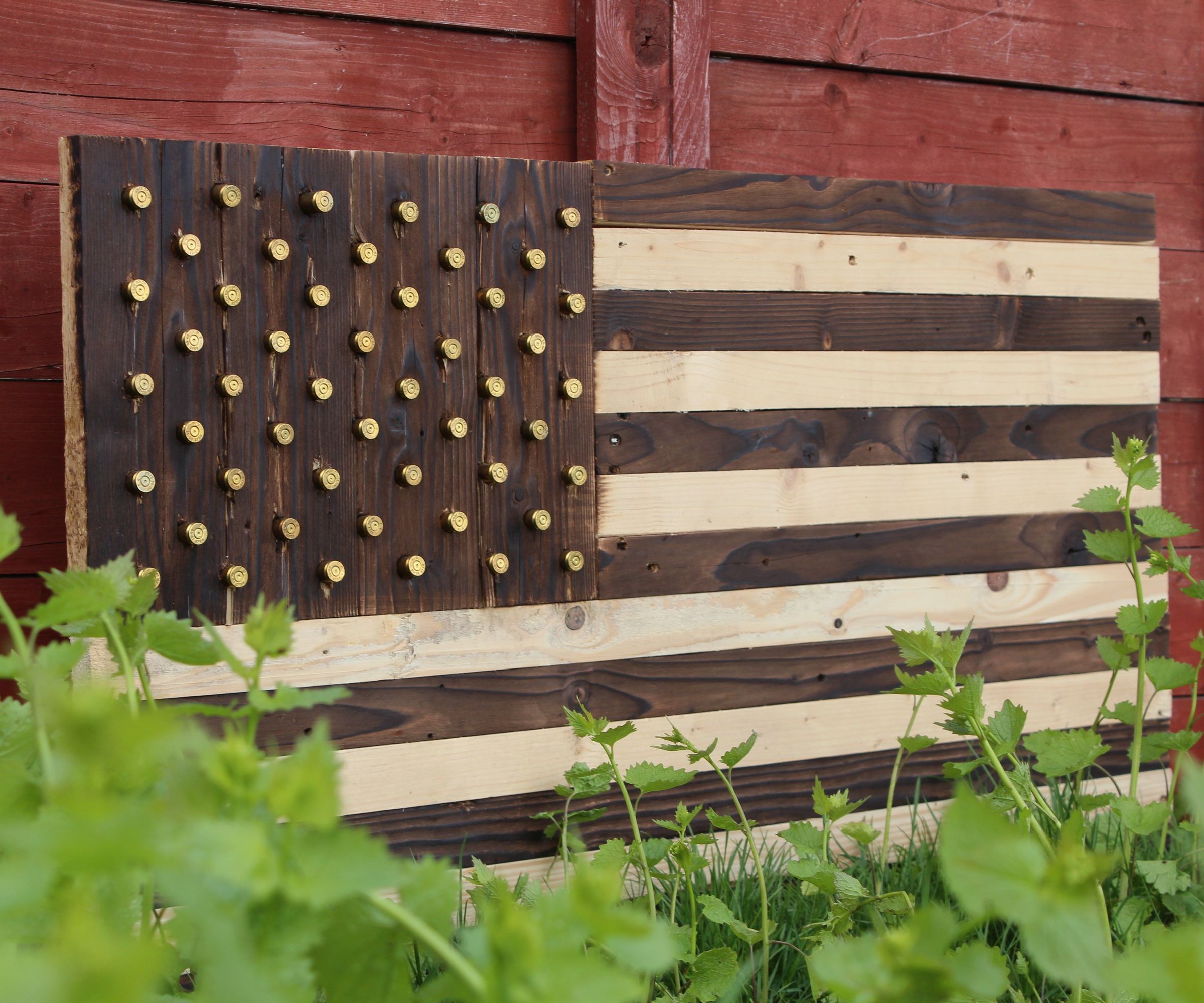 Shou Sugi Ban American Flag 