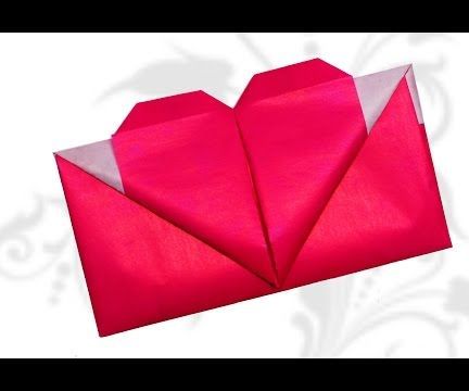 DIY Crafts - Origami Heart Envelope Valentine's Day  //  DIY Beauty and Easy