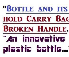 Repair bag handle using a plastic bottle and its cap. A creative use of used plastic bottle