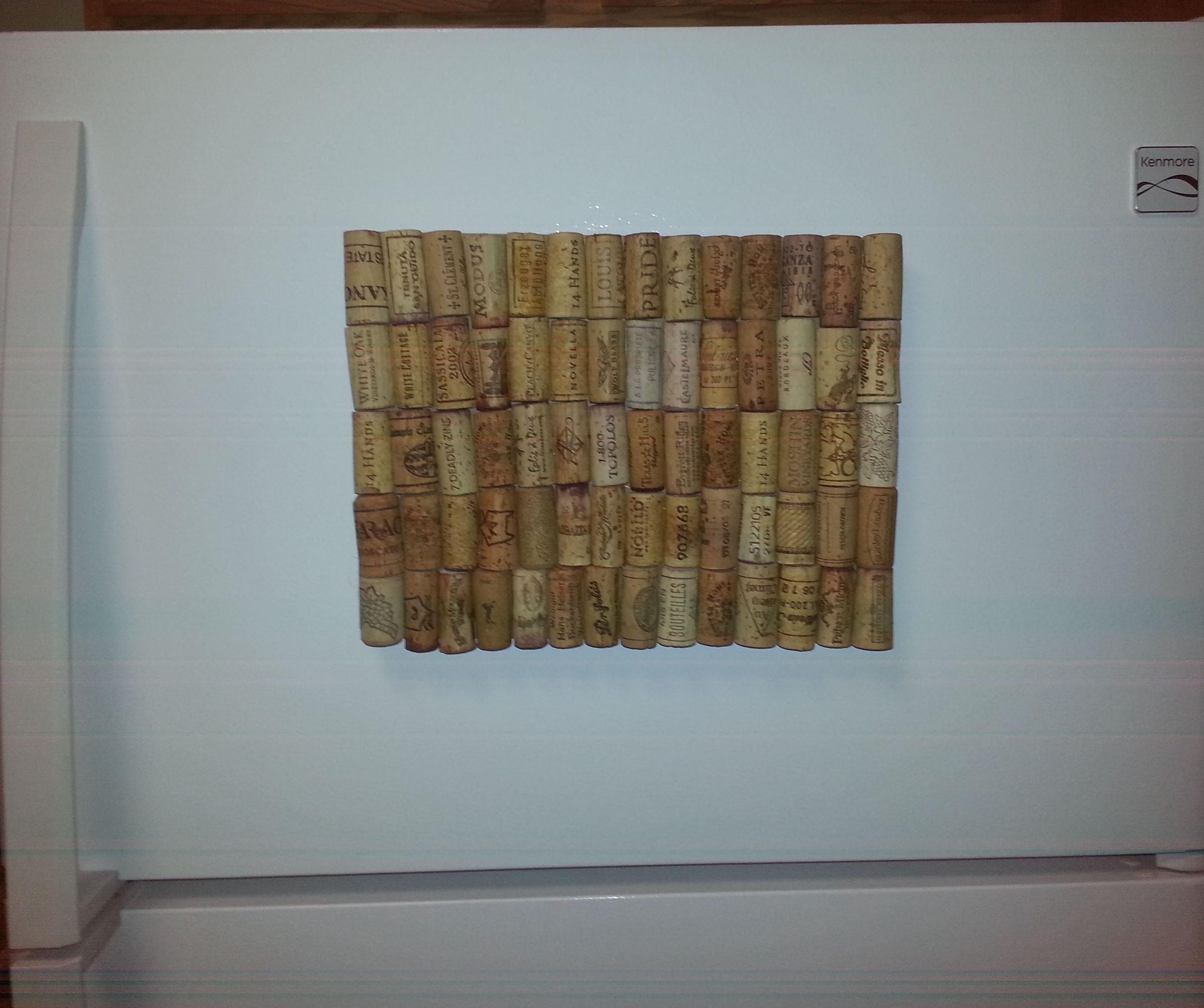 Fridge Wine Cork Board