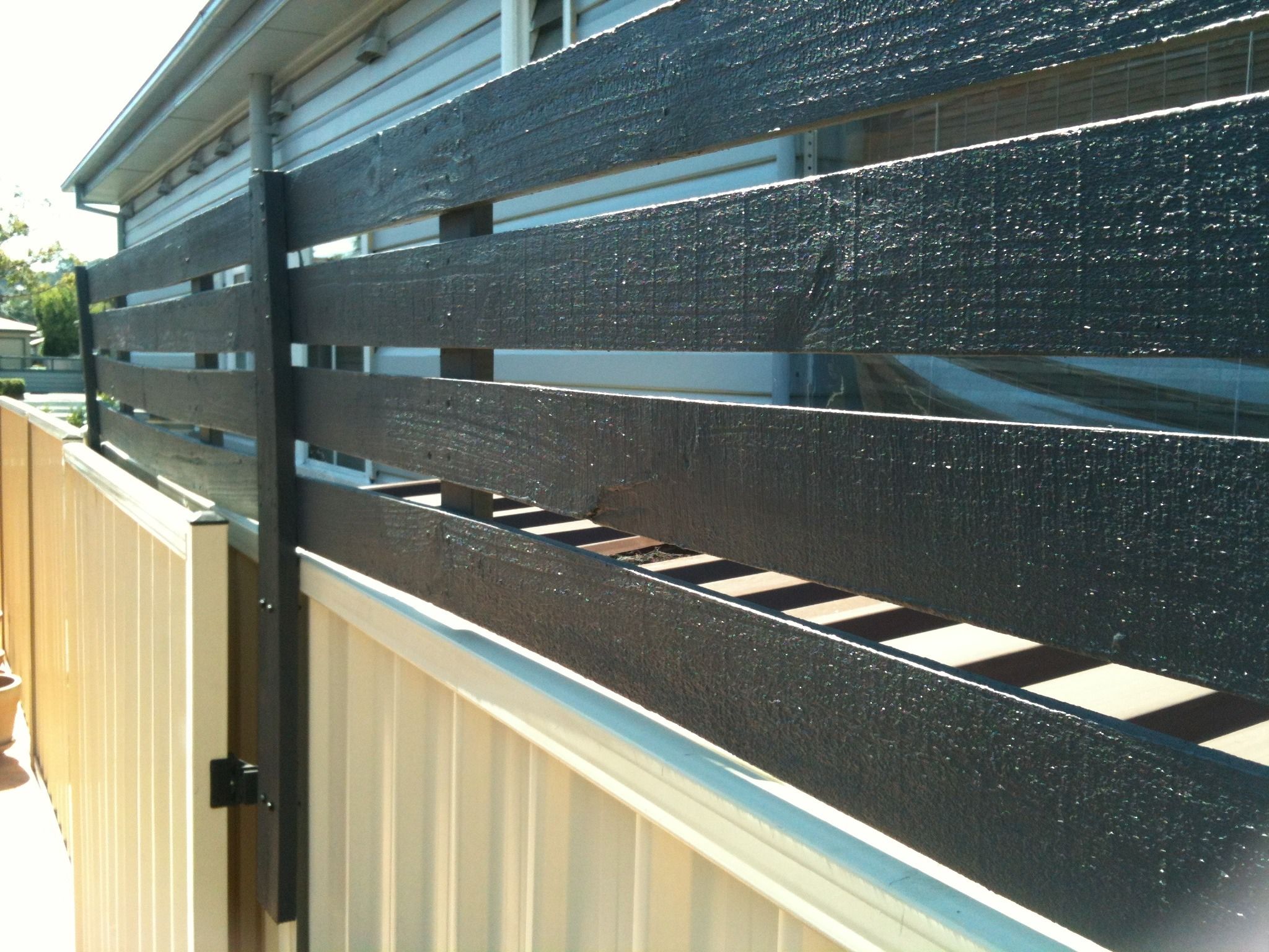 Wood Privacy Screen to Attach to Colourbond Fence 5 Steps Instructables