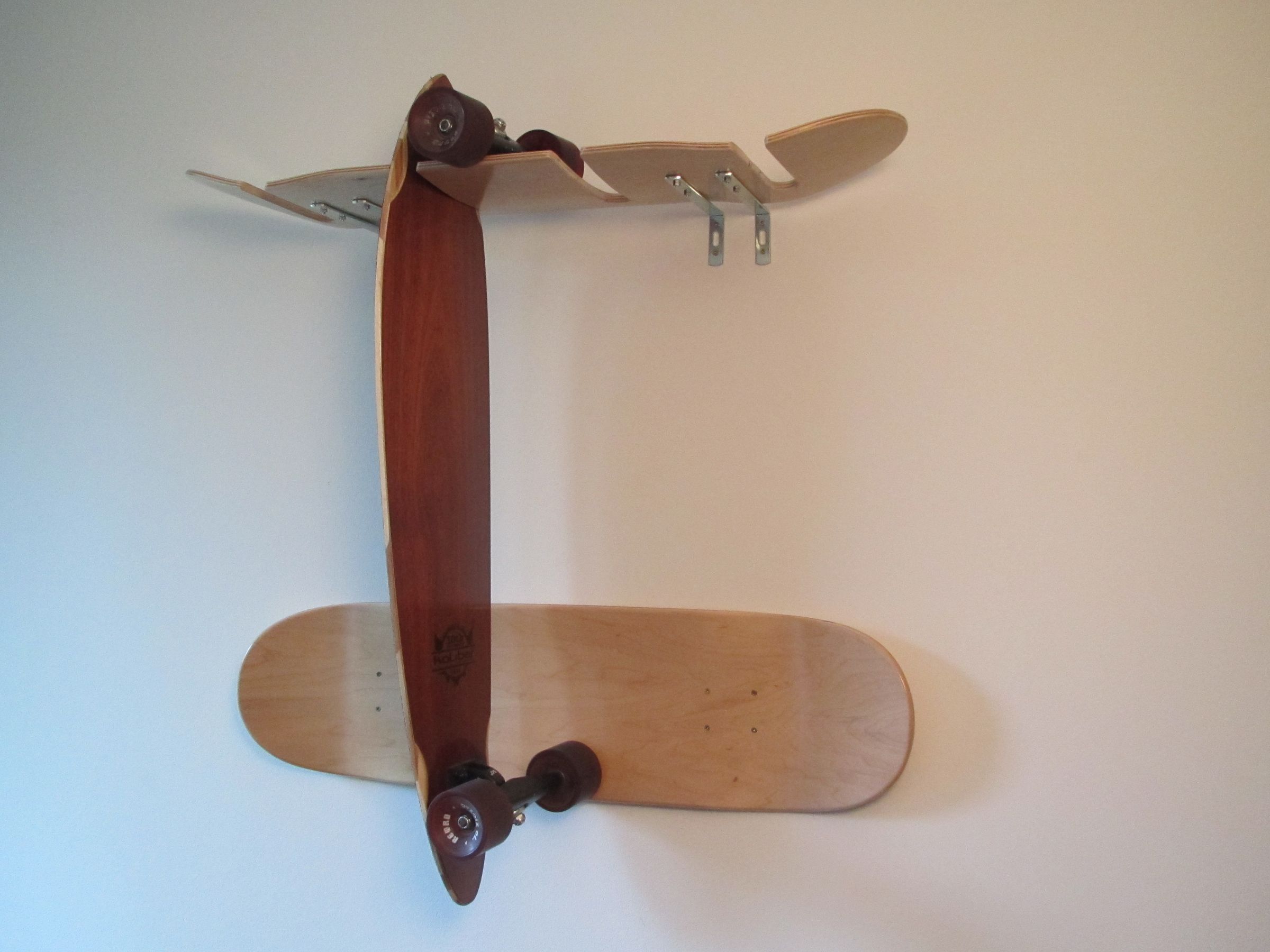 Skadeboard Rack Made From Skateboarddecks
