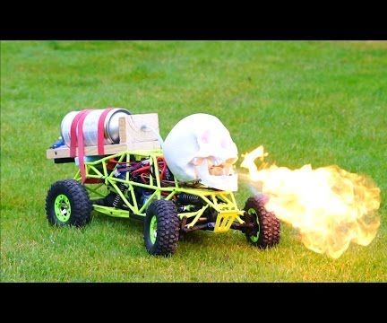 DIY Fire Breathing Halloween Skull - Remote Controlled