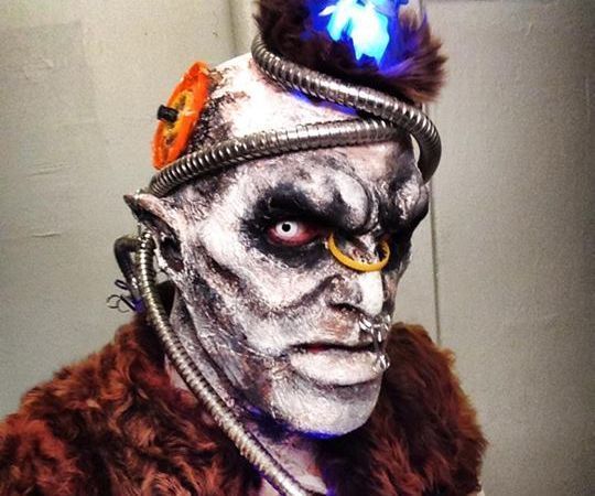 Recycled, latex, LED, Costume Build