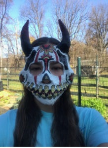 Easy Creepy Sugar Skull Mask