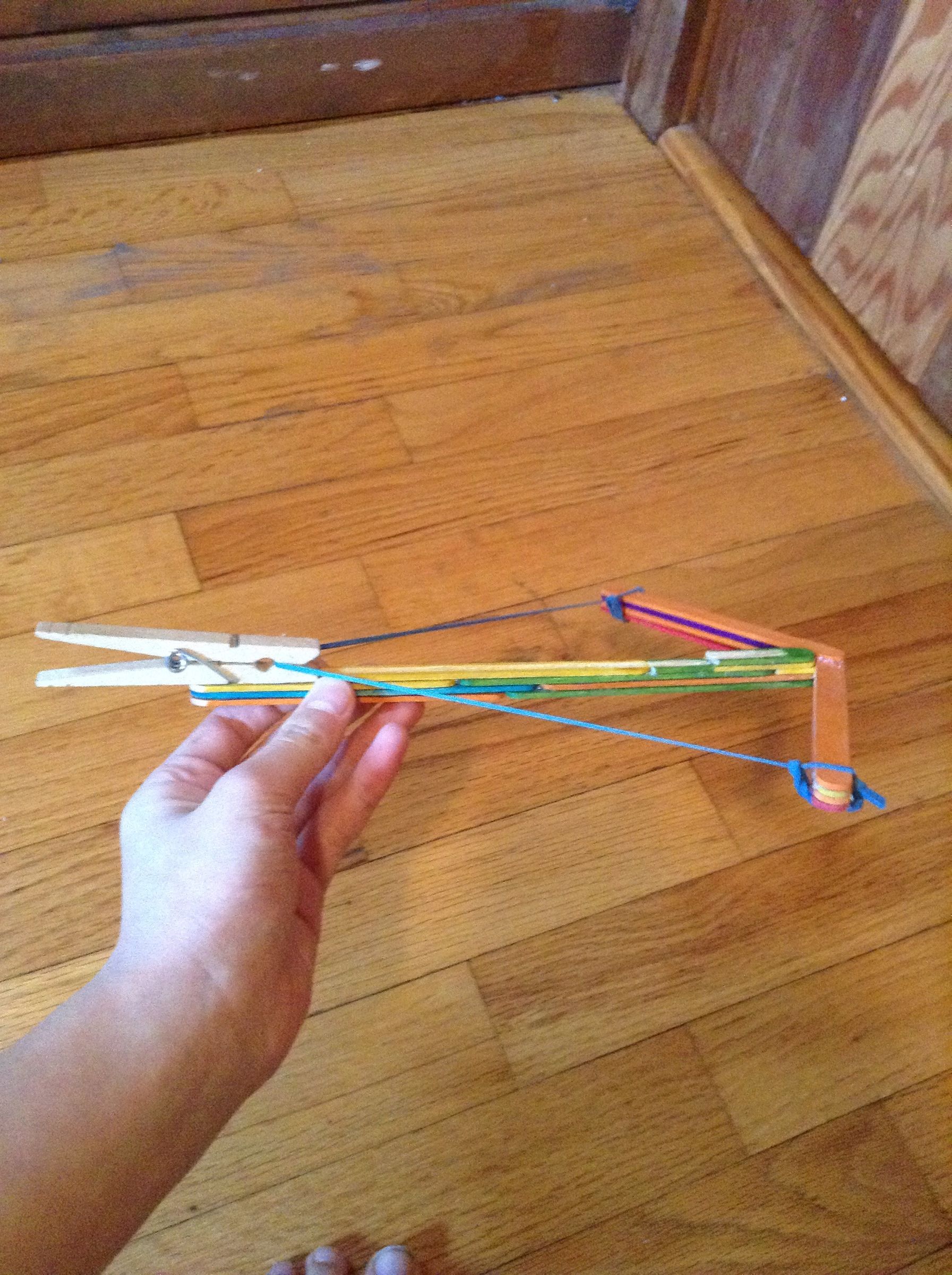 Popsicle Stick Crossbow 6 Steps Instructables