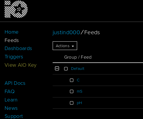 IoT Hydroponics - Using Adafruit IO for EC, PH and Temperature Logging