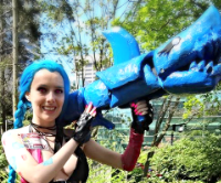 League of Legends Jinx Fishbones Gun Prop