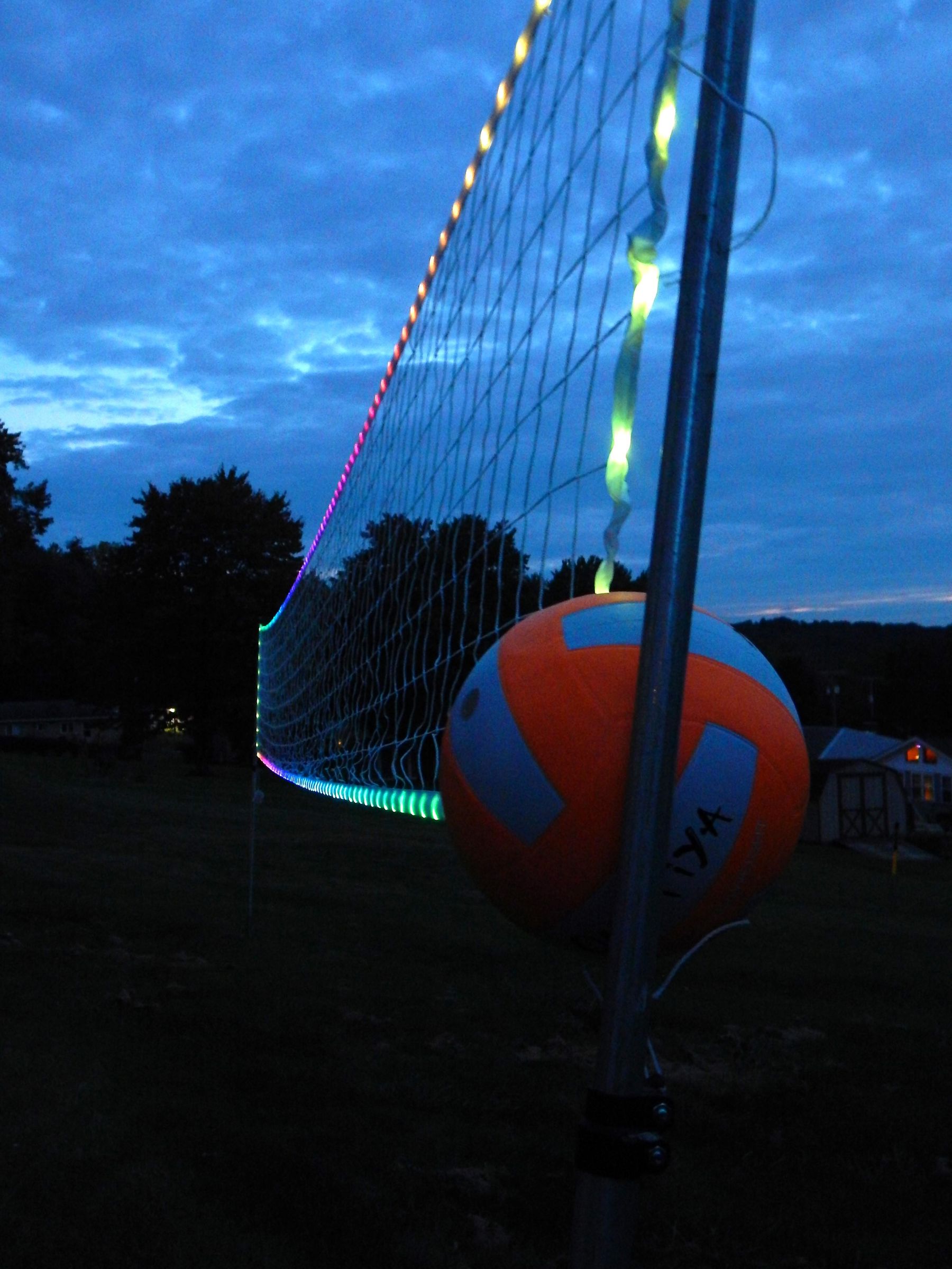 DIY LightUp Volleyball Net Mounting Kit 4 Steps Instructables