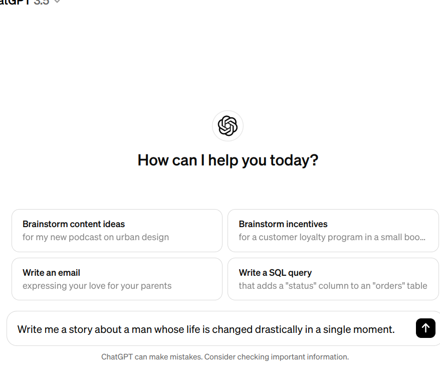 Write a Story With ChatGpt : 4 Steps - Instructables