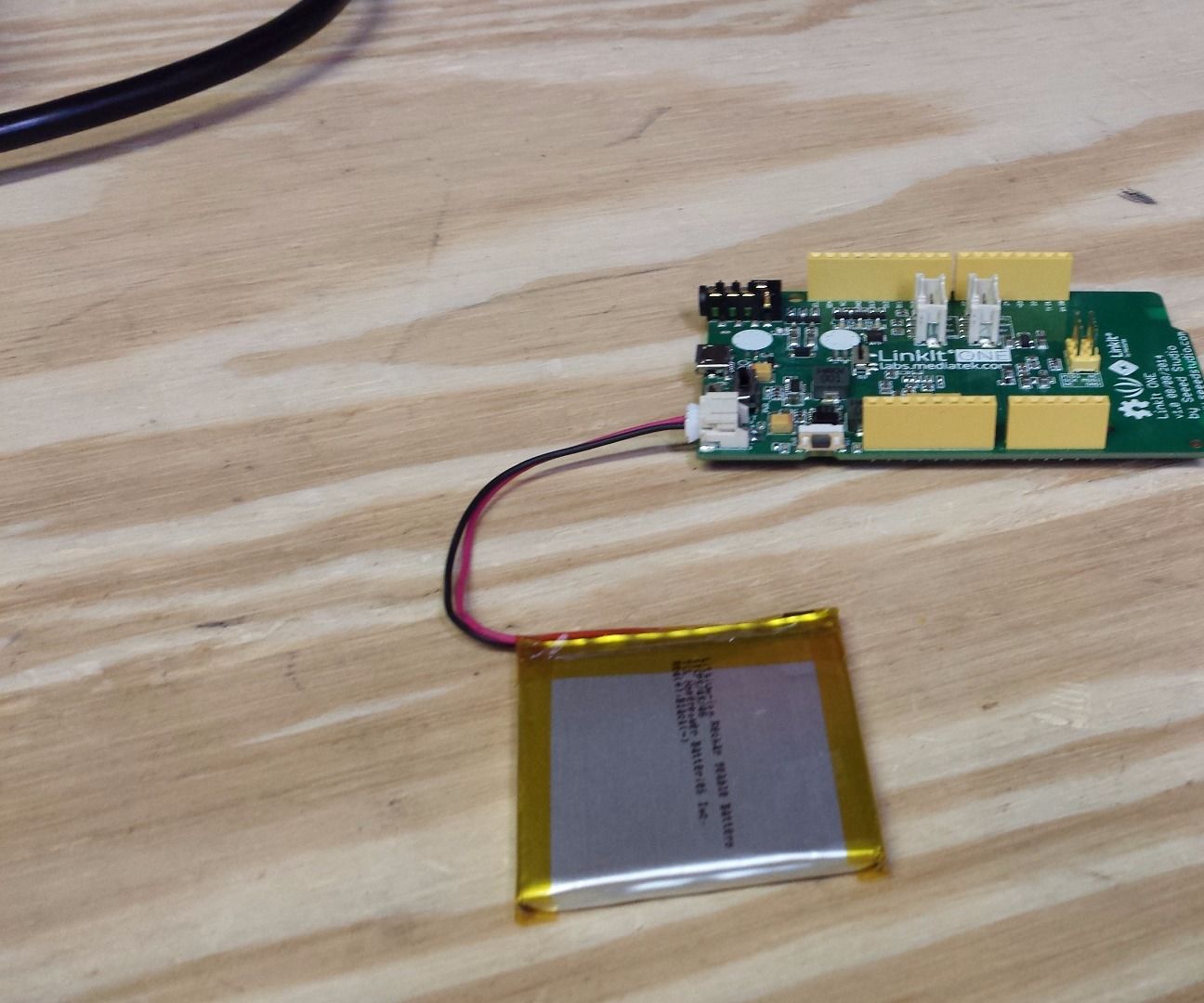 Checking Battery Status on Mediatek LinkIt One