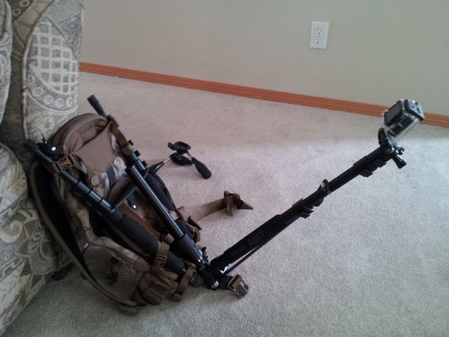 DIY GoPro Backpack mount w/GoPole detachment