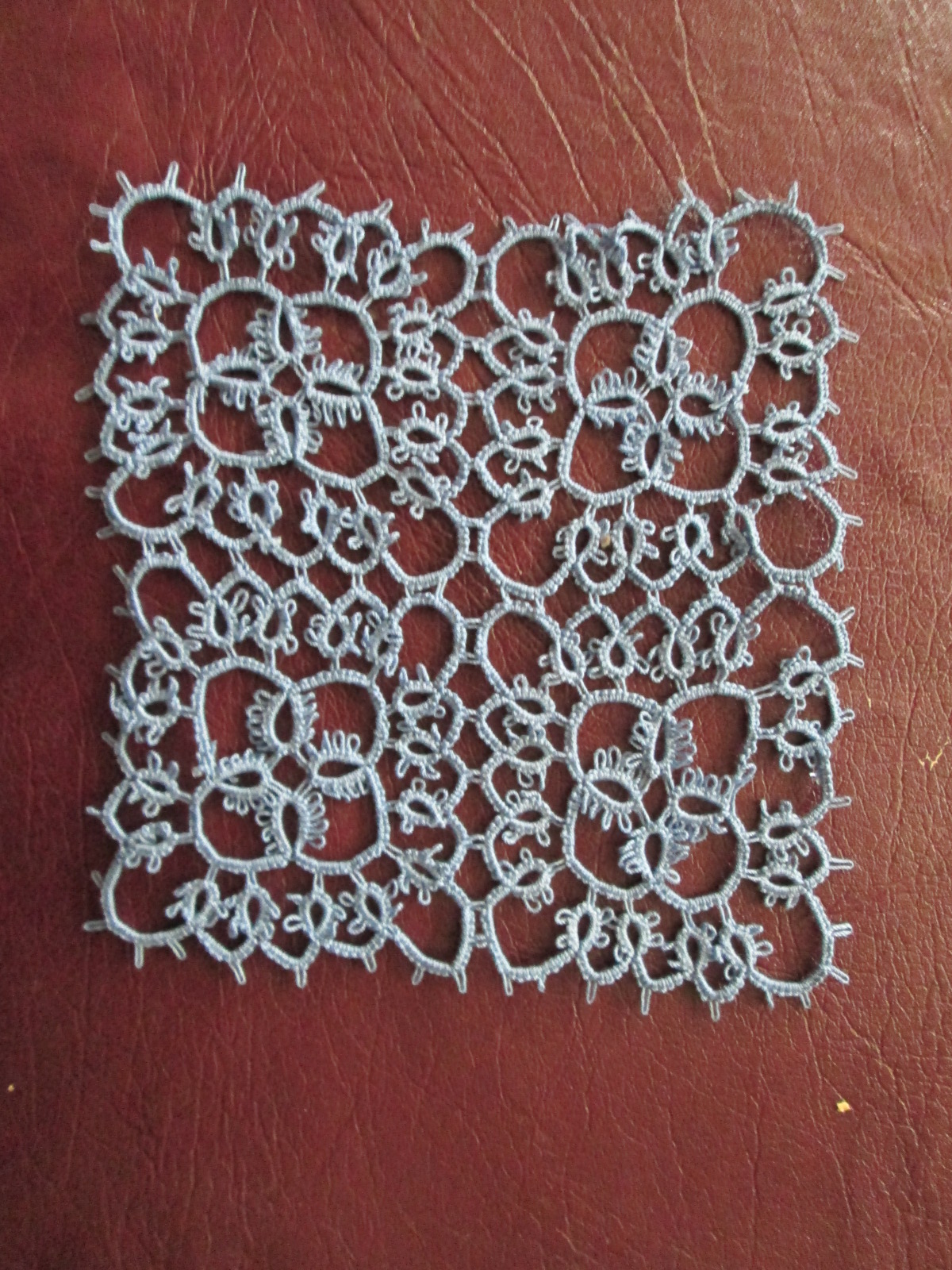 Square Vintage Tatted Motif
