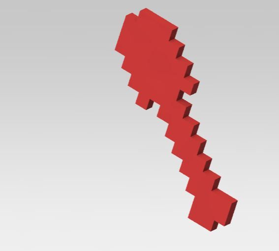 Minecraft Shovel on Makerbot!