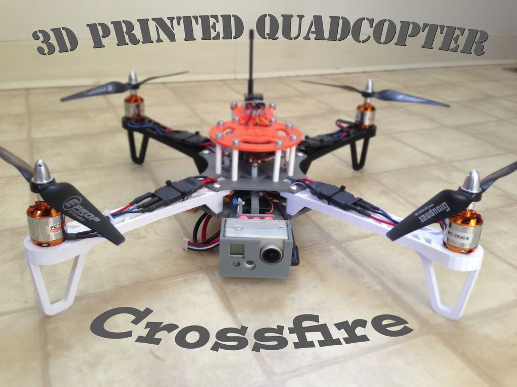 3D Printed RC FPV Quadrocopter