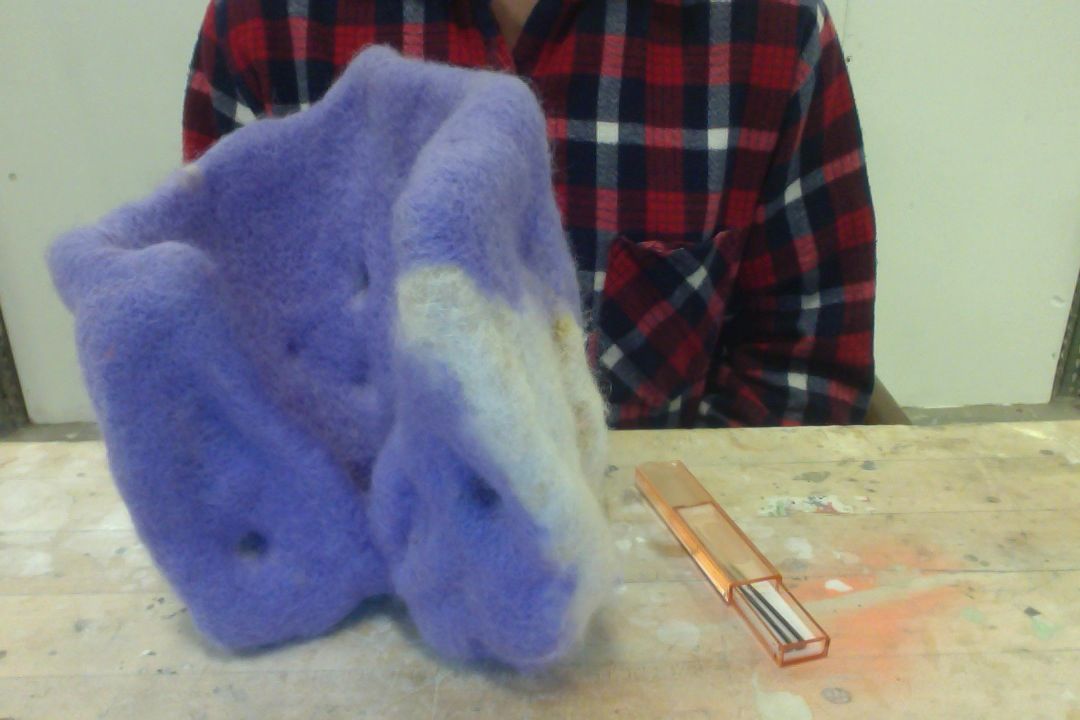 Dry Felting Sponges: the Double Needle Technique