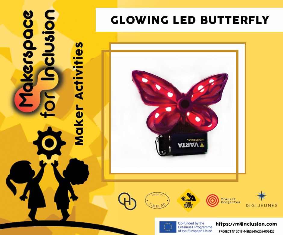 Glowing LED Butterfly