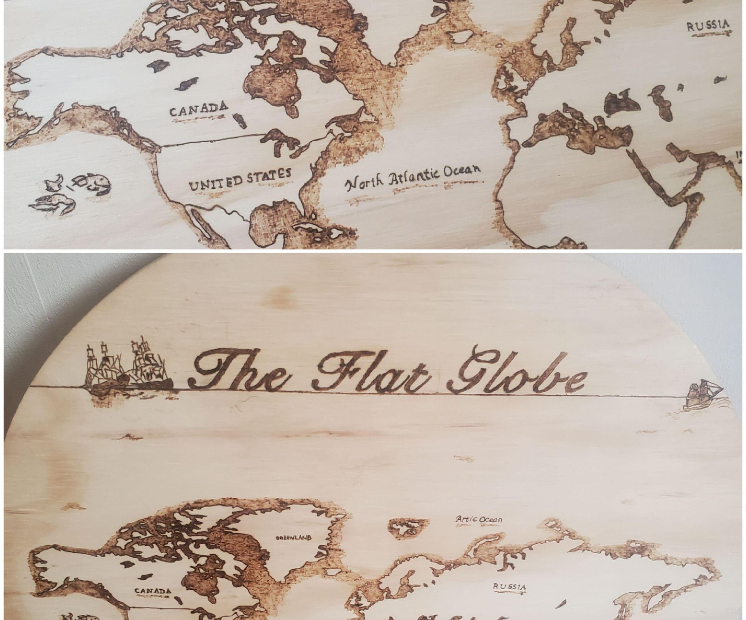 How to Use Pyrography Machine to Burn Map Onto Wood