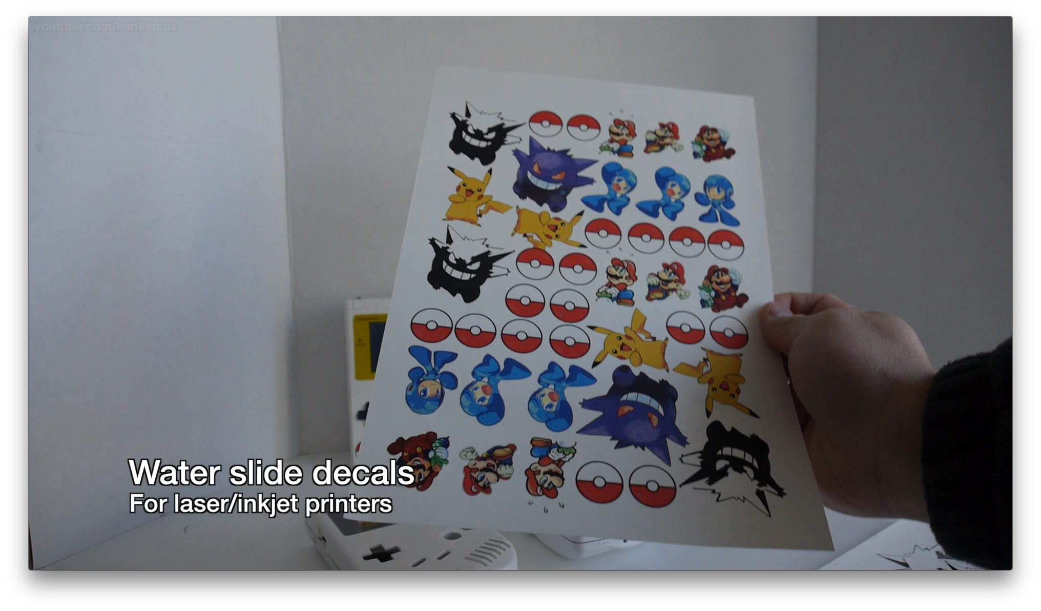 Custom Gameboy Water Slide Decals 8 Steps (with Pictures) Instructables