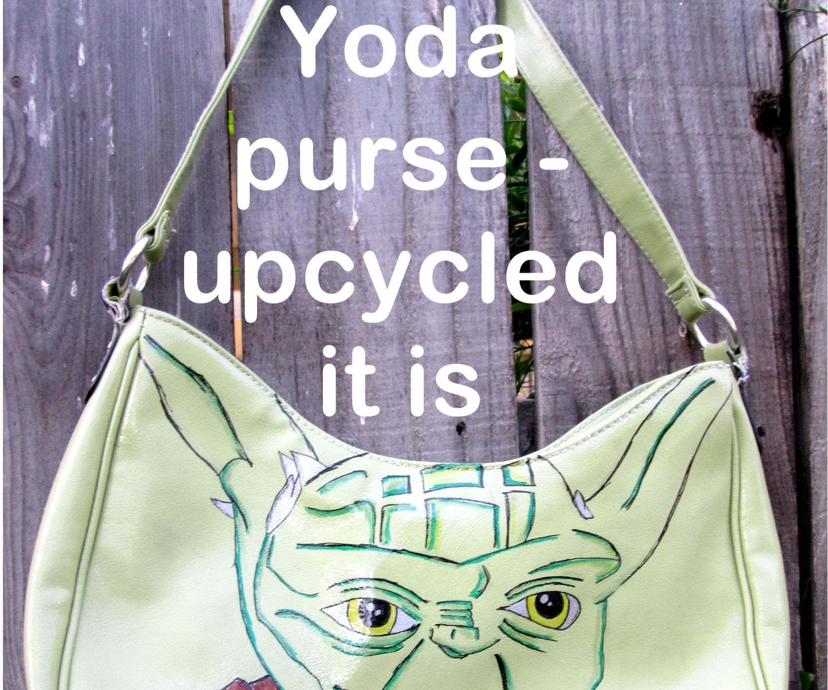 Yoda Purse - Upcycled It Is