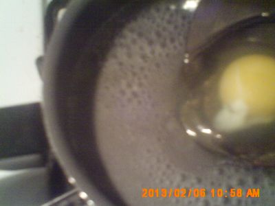 Poached Egg Sandwich.