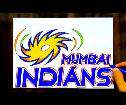 HOW TO DRAW MUMBAI INDIANS LOGO