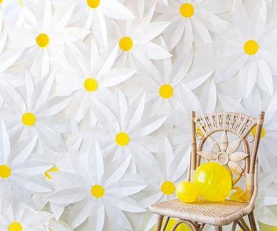 Diy Giant Paper Daisy Room Decor