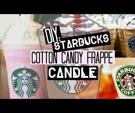 DIY Starbucks Frappe Candle