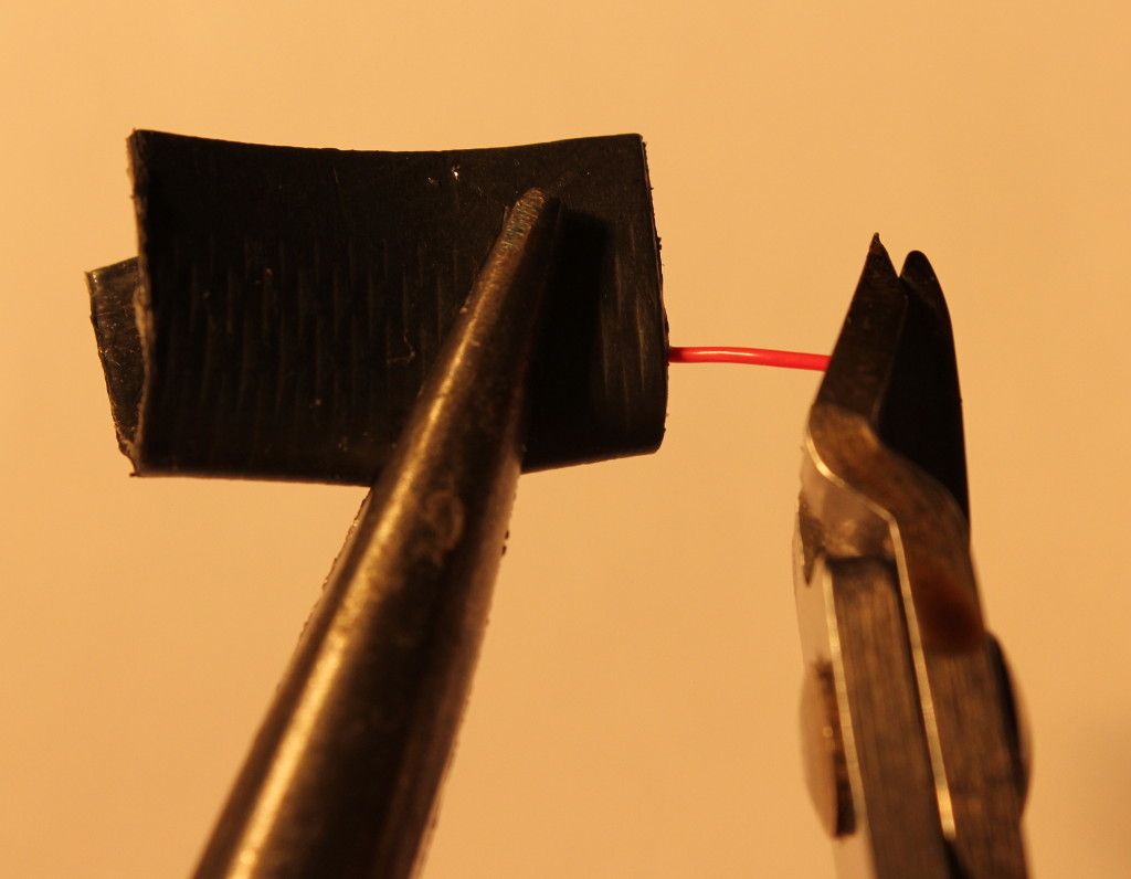 How to Strip Short Pieces of Thin (0.7mm) PTFE (teflon) Coated Wire at Both Ends