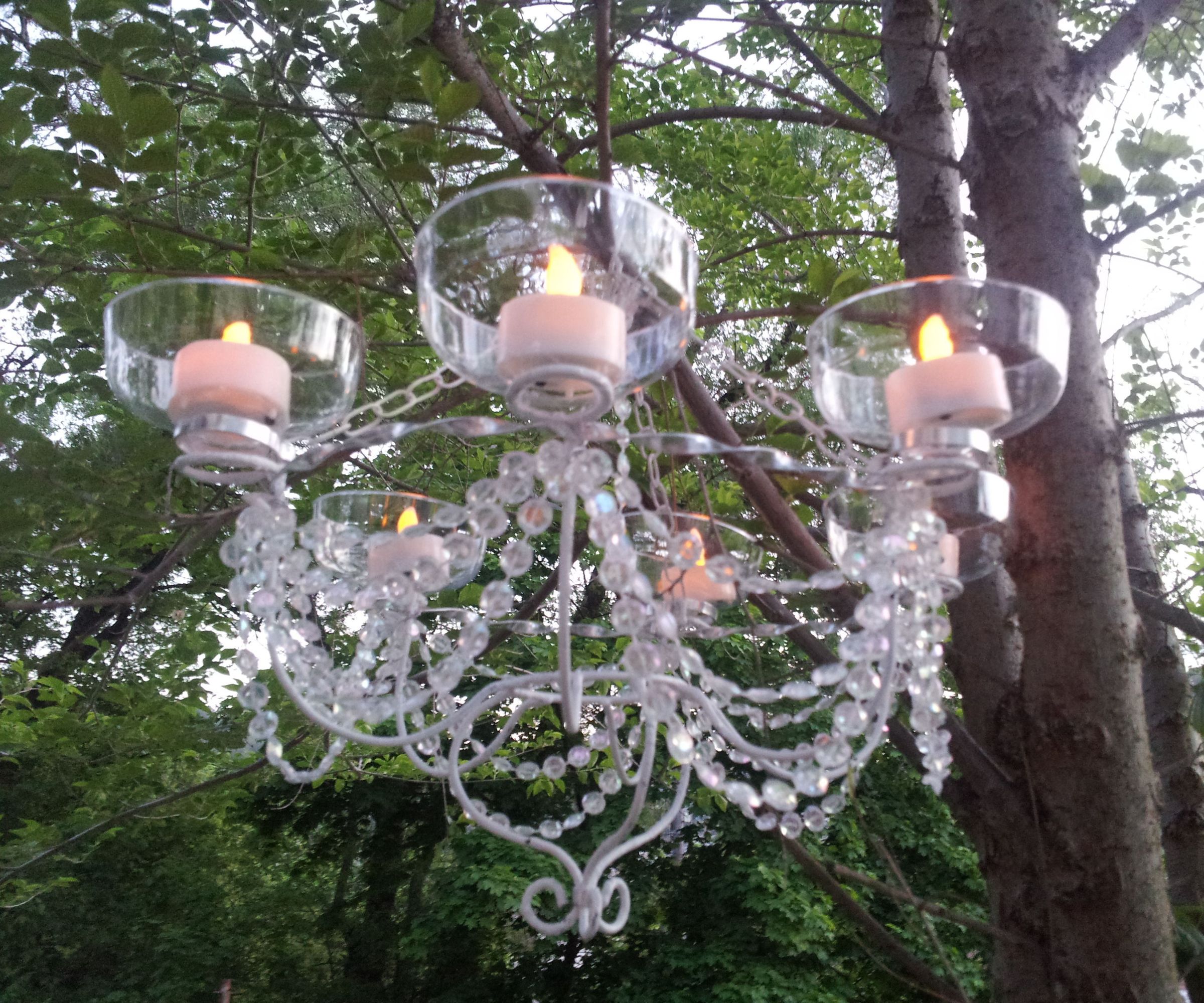 LED Chandelier - Dollar Store Chic!