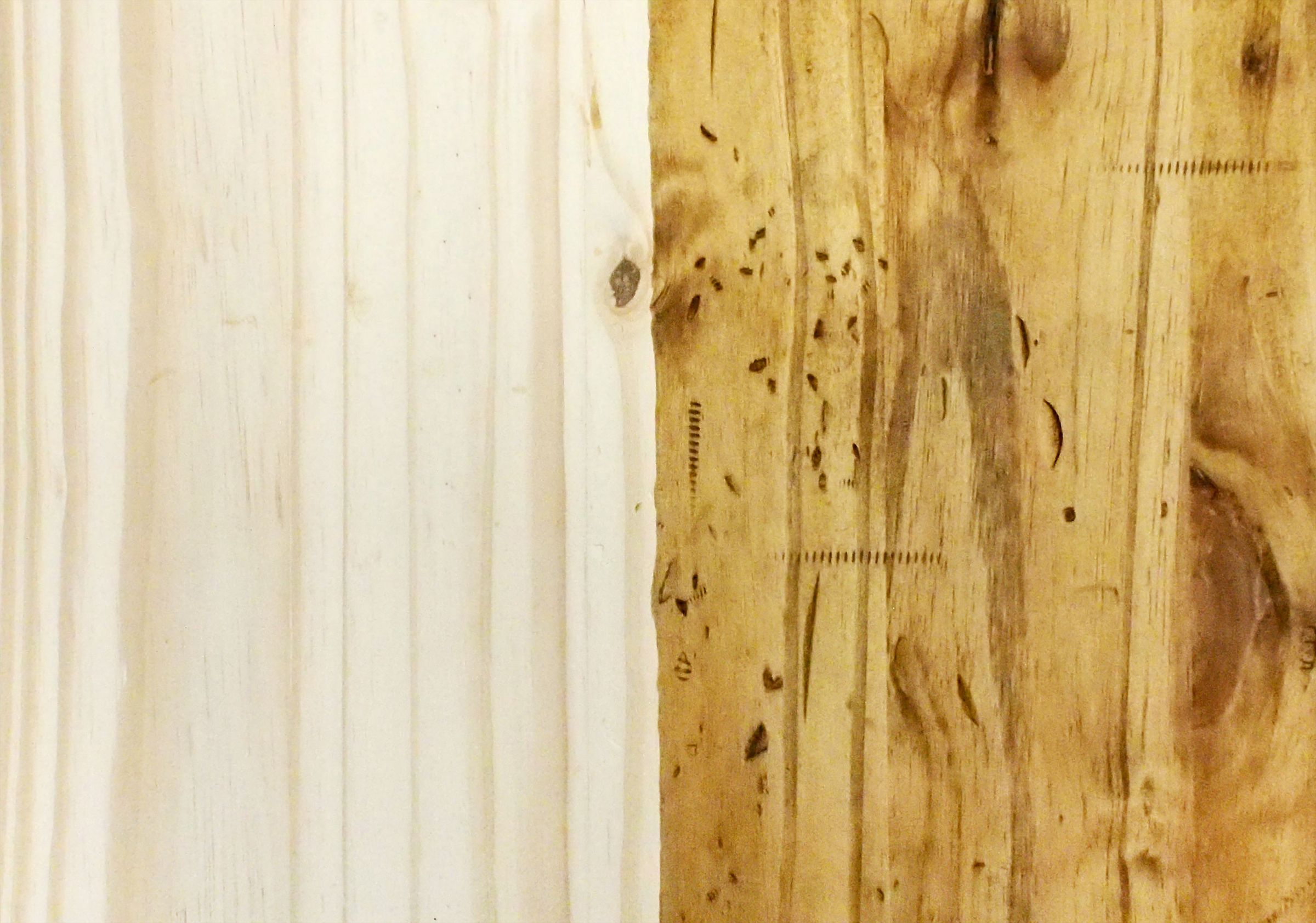 paint over stained timber