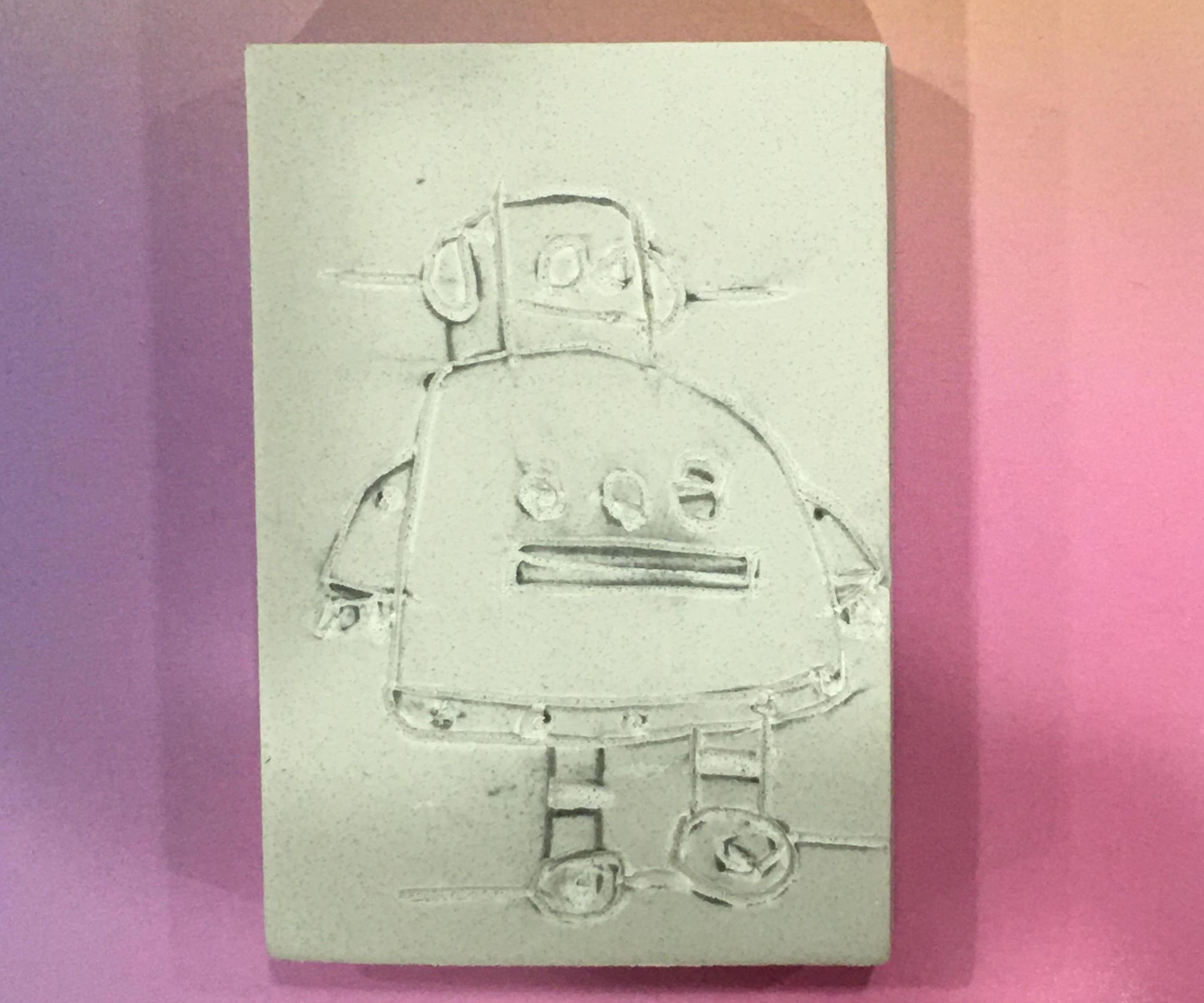 Stamp/Eraser From Linoleum Block