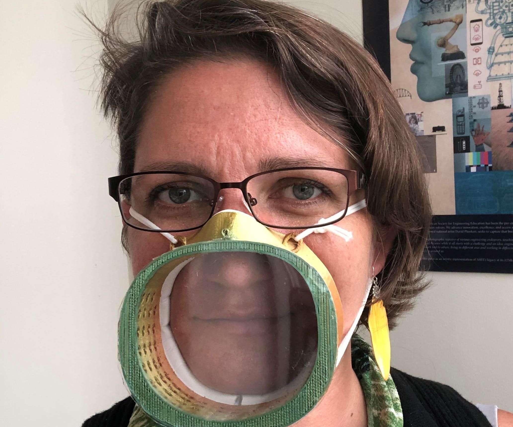 3D-Printed Transparent Face Mask