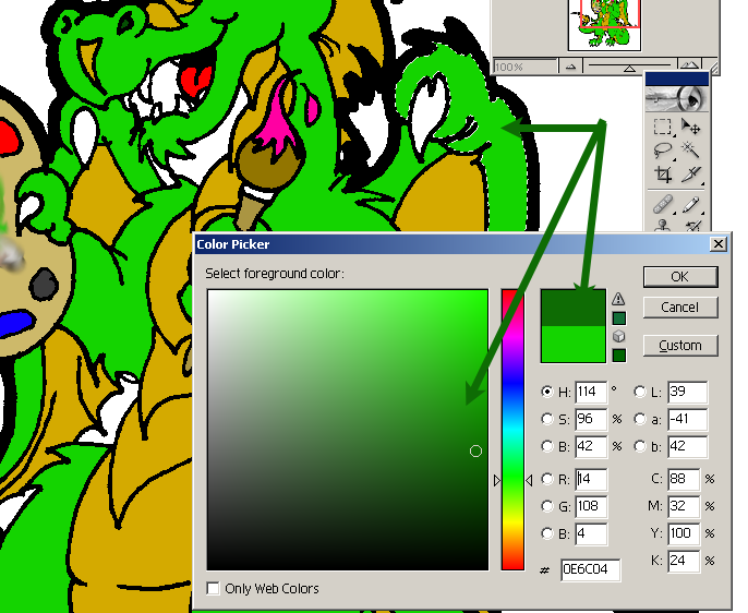 Color Shading Our Dragon