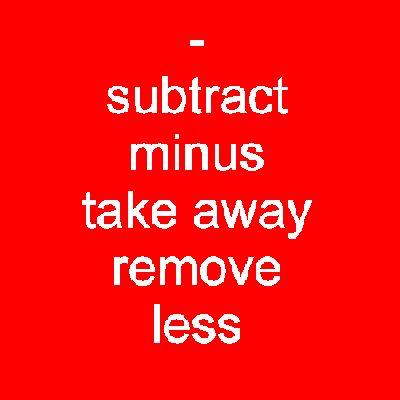 How to Subtract