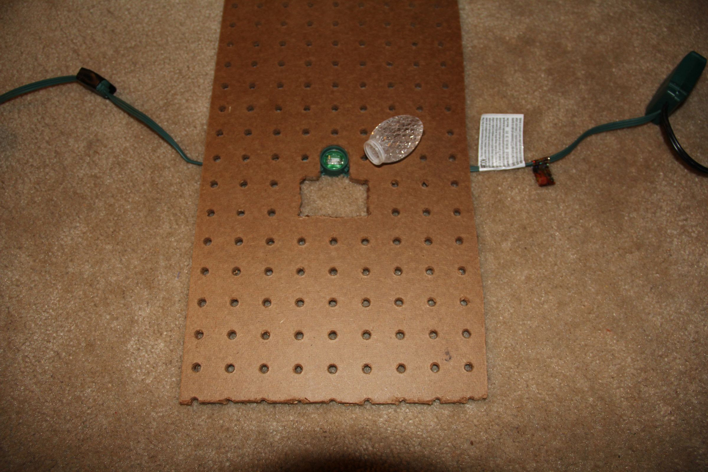 Pie Tin Christmas Tree With GE Color Effects LED Lights 7 Steps (with