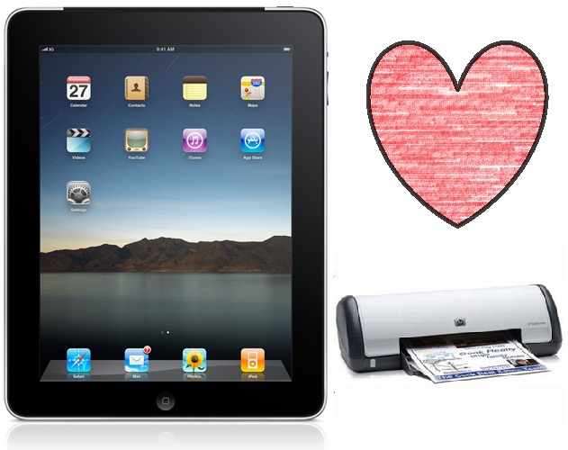 How to print from iwork on an ipad.