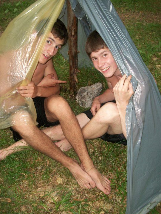 There is a sauna in the forest
