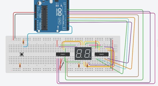Two Digit Timer/Counter Using Arduino : 3 Steps - Instructables